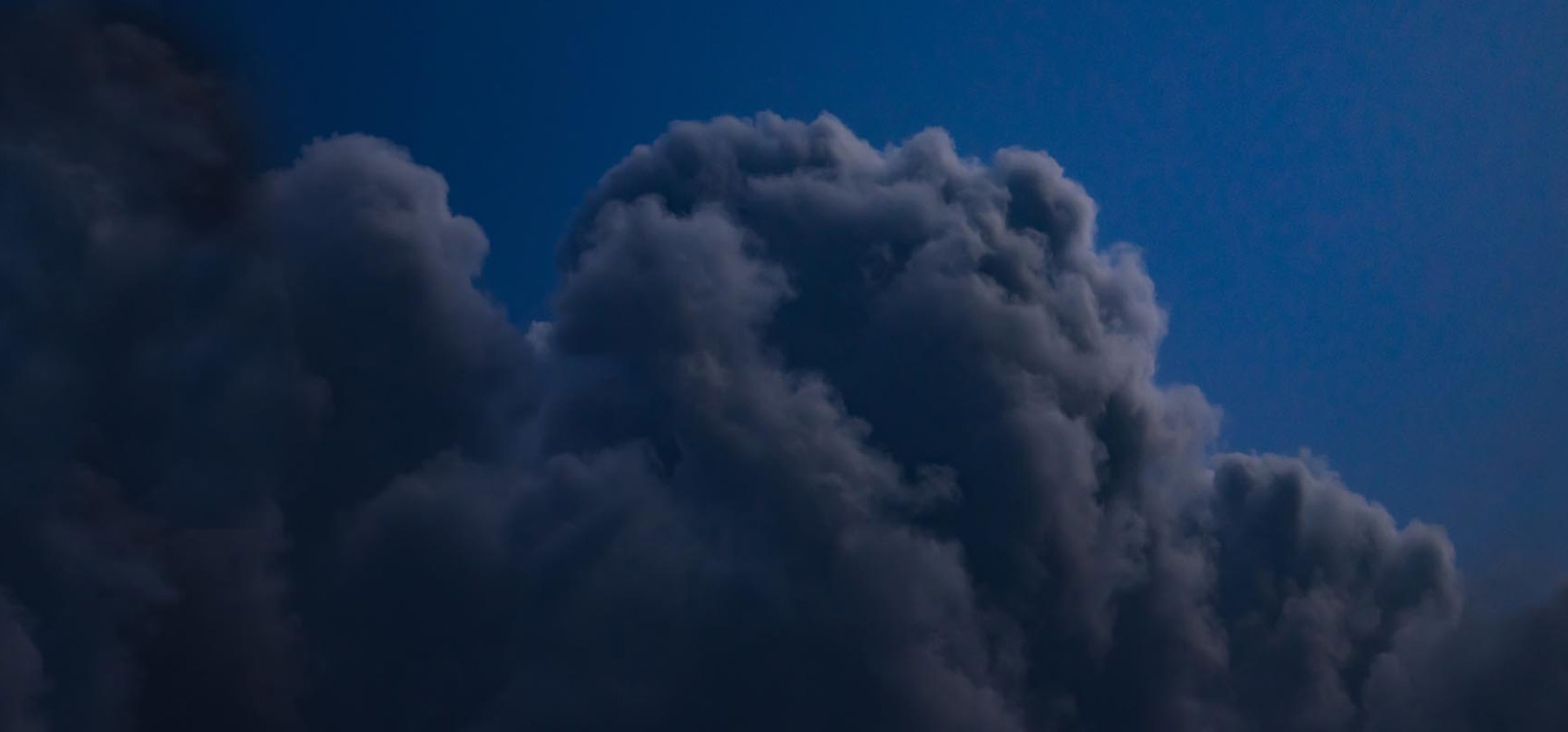 Dark clouds at night