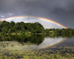 Rainbow over Long Lake