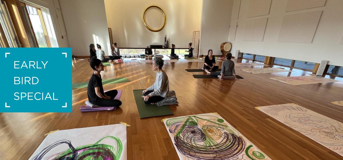 Early Bird Special: group of people in meditation studio