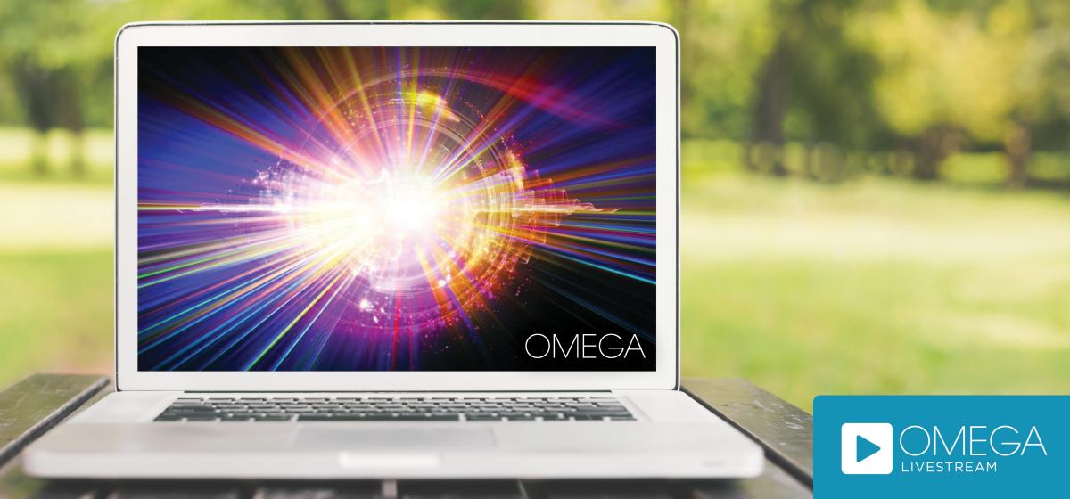 Image of a supernova with Omega Livestream logo